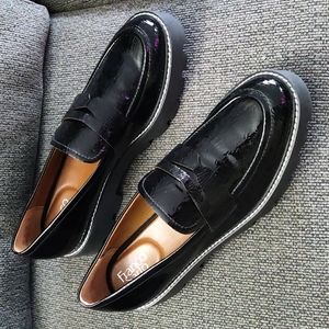 Franco Sarto Balin Lugged Loafer Size 11 Black